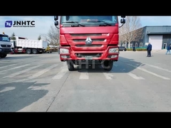 Colore rosso 336hp Sinotruk Howo Dump Truck con 10 ruote e 18m3 di capacità