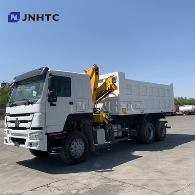 Autocarri Sinotruk Howo 6x4 371cv con gru da 10 tonnellate, gru telescopica a braccio montata su camion per Singapore