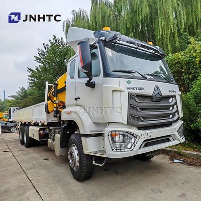 New Condition Howo NX Cargo Truck with Folding Arm Crane 6x4 Good Price Engine Gearbox Pump Bearing Crane Truck