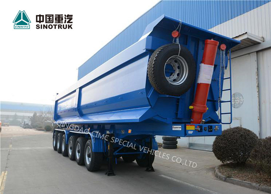 CIMC assi ad alta resistenza del camion e del rimorchio 6 dei semi dell'acciaio 120 tonnellate in blu