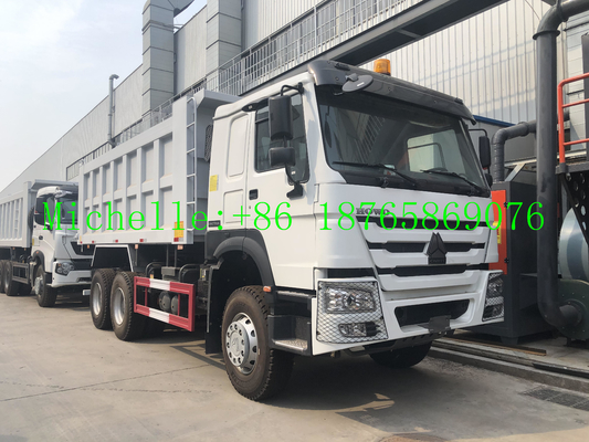 Autocarro con cassone ribaltabile resistente di WD615.69 336hp per i cantieri