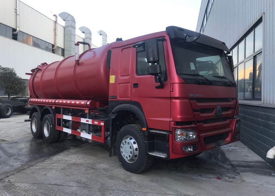 Camion di aspirazione delle acque luride di vuoto di SINOTRUK HOWO 6X4 336hp