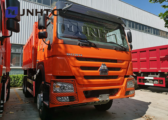 Autocarro con cassone ribaltabile arancio di Off Road 20 CBM Sinotruck HOWO 6x4
