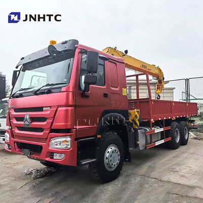 Sinotruk HOWO 6x4 camion gru a braccio retto 10 ruote 340 CV 10 tonnellate