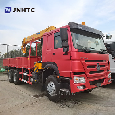 Howo 6x4 camion gru a braccio retto 10 ruote 340hp carico con camion gru