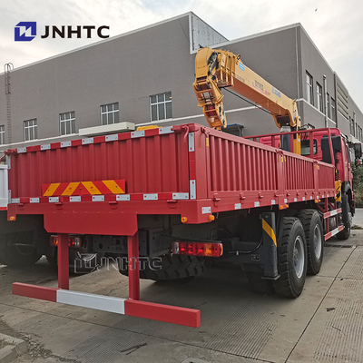 Howo 6x4 camion gru a braccio retto 10 ruote 340hp carico con camion gru