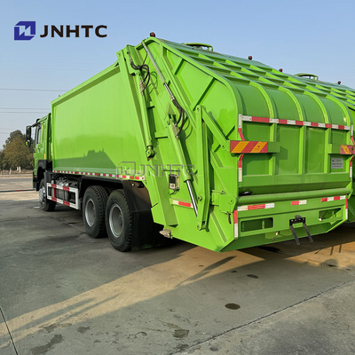 HOWO 6x4 camion spazzatura Compattatore Euro 2 smaltimento rifiuti spazzatura caricatore posteriore camion verde diesel modello nuovo