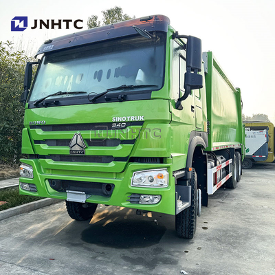 HOWO 6x4 camion spazzatura Compattatore Euro 2 smaltimento rifiuti spazzatura caricatore posteriore camion verde diesel modello nuovo