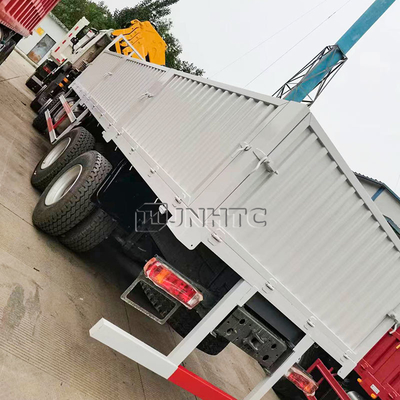 Nuovo Sinotruk Howo Fence Cargo Truck 10 tonnellate gru pieghevole 12 ruote 400hp in vendita