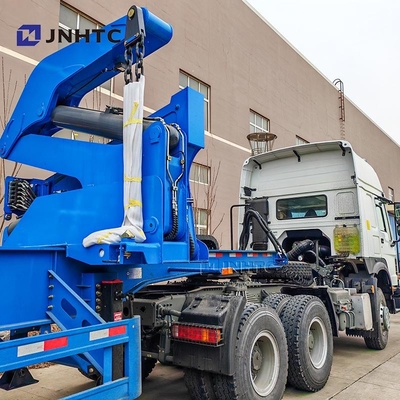 Nuovo camion ufficiale cinese Container Side Lifter Semi-remorchio a letto basso con gru di alta qualità