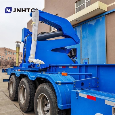 Nuovo camion ufficiale cinese Container Side Lifter Semi-remorchio a letto basso con gru di alta qualità