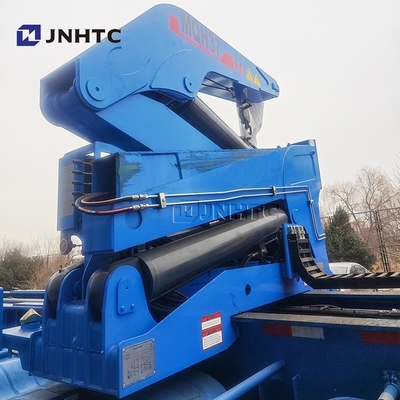 Nuovo camion ufficiale cinese Container Side Lifter Semi-remorchio a letto basso con gru di alta qualità