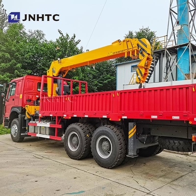 HOWO Camione gru con braccio di trazione 6X4 10 ruote 340 CV 10 tonnellate Camione merci con gru