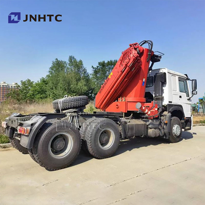 Prezzo di fabbrica Sinotruk HOWO 6x4 camion trattore con gru pieghevole da 10 tonnellate
