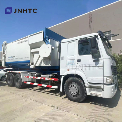 HOWO NX Compattatore di camion della spazzatura 6x4 290HP Cisterna di pulizia camion Compattatore di rifiuti camion