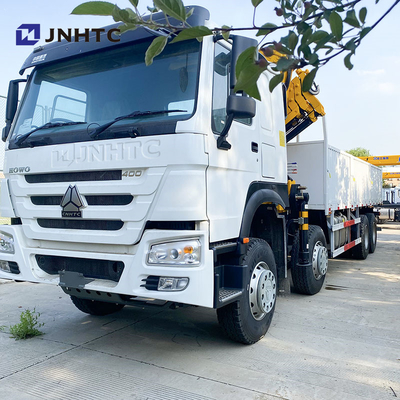 Sinotruk Howo Cran Truck 8X4 10Tons Cargo con gru pieghevole 16 ruote 400hp In vendita