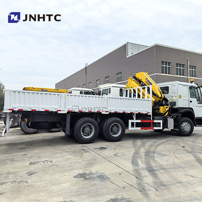 Sinotruk HOWO 6x4 400HP Cargo Truck Con 10Ton Boom Crane Truck Cina Fabbrica