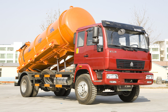 Camion di pulizia del carro armato settico del pulsometro di Sinotruk Howo7 16CBM che raccoglie fanghi di depurazione