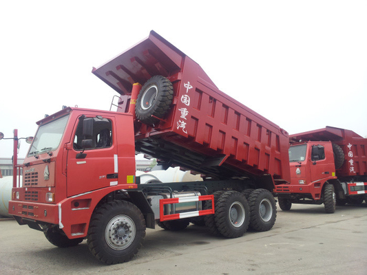 Sinotruk 6x4 10 spinge l'autocarro a cassone pesante di estrazione mineraria dell'autocarro con cassone ribaltabile 70T 30M3 LHD 371hp