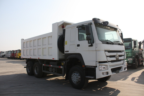 Sollevamento resistente bianco di capacità LHD HYVA dell'autocarro con cassone ribaltabile di Sinotruk Howo7 di colore 40T 20M3