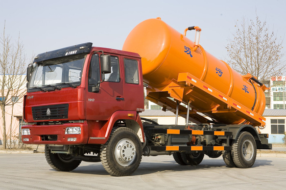 Camion di pulizia del carro armato settico del pulsometro di Sinotruk Howo7 16CBM che raccoglie fanghi di depurazione