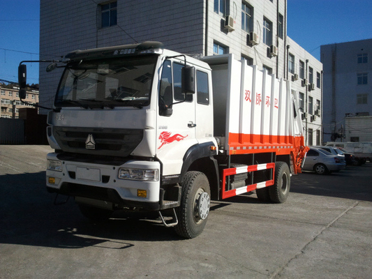 alta prova automatica del tempo del camion del compattatore di rifiuti 10m3 con velocità rapido di caricamento