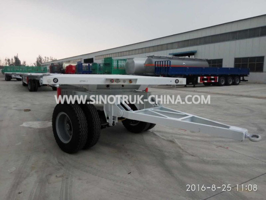 15 tonnellate di rimorchi resistenti dei semi, rimorchio a base piatta del camion di 8 assi delle ruote 2