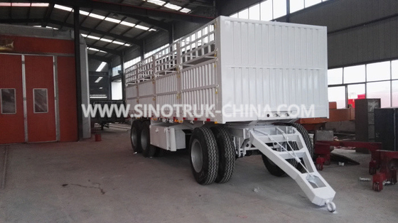 Colore del rimorchio di Dropside di 8 assi delle ruote 2 facoltativo con la struttura del triangolo ed il lato della tenda