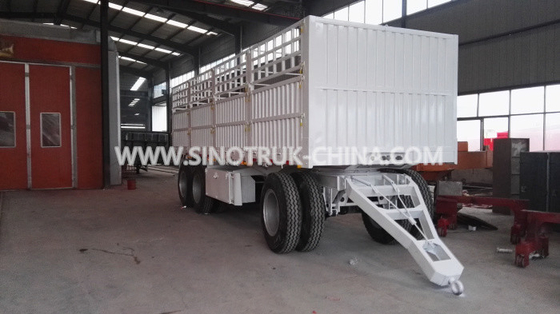 Colore del rimorchio di Dropside di 8 assi delle ruote 2 facoltativo con la struttura del triangolo ed il lato della tenda