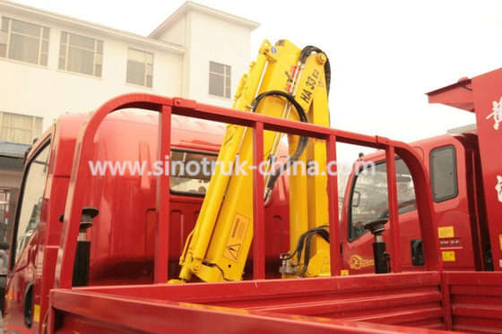 I camion della costruzione/il camion commerciali di bassa potenza carico della luce con 3 tonnellate Crane