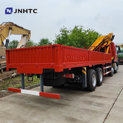 Howo T7H Nuovo 8*4 12 ruote 40 tonnellate 380 HP Gru montata Max 16 tonnellate Arm Cargo Con Gru Truck