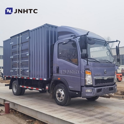 China Light Truck HOWO Van Tank Cargo 4X2 116hp 6 ruote Box Truck in vendita