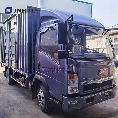 China Light Truck HOWO Van Tank Cargo 4X2 116hp 6 ruote Box Truck in vendita