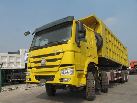 L'autocarro con cassone ribaltabile giallo di 371hp 20M3 RHD Sinotruk Howo 6x4 per 40-50 tonnellate carica