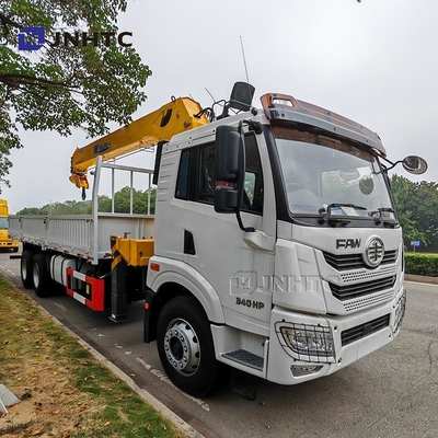 Nuovo FAW 8 tonnellate 12 tonnellate Telescopico Boom Camion Granello Camion Granello montato Camione idraulico mobile Granello