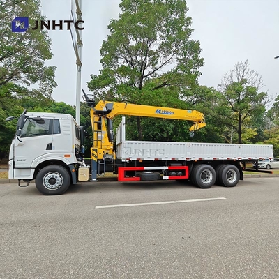 Nuovo FAW 8 tonnellate 12 tonnellate Telescopico Boom Camion Granello Camion Granello montato Camione idraulico mobile Granello