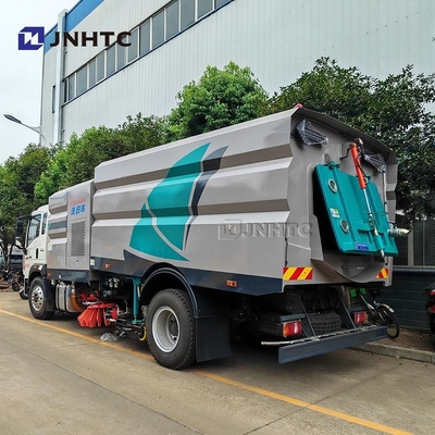 HOWO Camion spazzino stradale 4X2 Camion spazzatore di sale stradale montato Camion pulitore neve