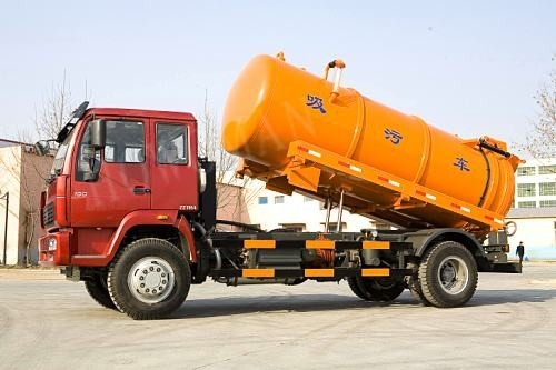 Assi anteriori diesel del camion HF7 di aspirazione della fogna di colore giallo SINOTRUCK 6M3