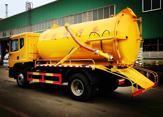 Assi anteriori diesel del camion HF7 di aspirazione della fogna di colore giallo SINOTRUCK 6M3