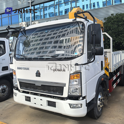 Cina Top Howo 4x2 Camion leggero carico gru montata idraulica 3Ton 4Ton 5Ton Telescopico Pickup Boom Gru in vendita
