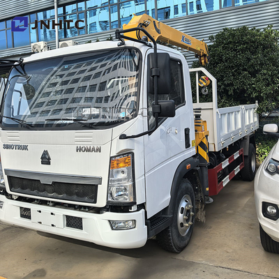 Cina Top Howo 4x2 Camion leggero carico gru montata idraulica 3Ton 4Ton 5Ton Telescopico Pickup Boom Gru in vendita