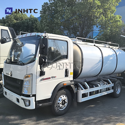 HOWO 8cbm Fuel Tanker Truck Light Duty Oil Tank Truck Mobile Refueling Truck Aluminium Fuel Tanks in vendita
