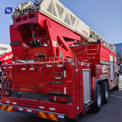 6x4 su misura 32 metri di altezza di lavoro scala aerea camion pompieri per il salvataggio di edifici alti