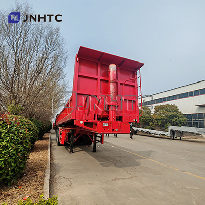 Cina Marca 3 Asse Camioni idraulici di grano Remorchi Dumping Rear End Dump Tipper Semi-Camion Trailer per camion