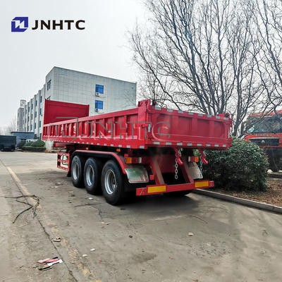 Cina Marca 3 Asse Camioni idraulici di grano Remorchi Dumping Rear End Dump Tipper Semi-Camion Trailer per camion