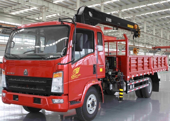 360 tutta l'asta dell'articolazione montata camion di rotazione Cranes 10 il colore rosso di tonnellata SQ10ZK3Q