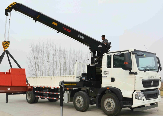 360 tutta l'asta dell'articolazione montata camion di rotazione Cranes 10 il colore rosso di tonnellata SQ10ZK3Q