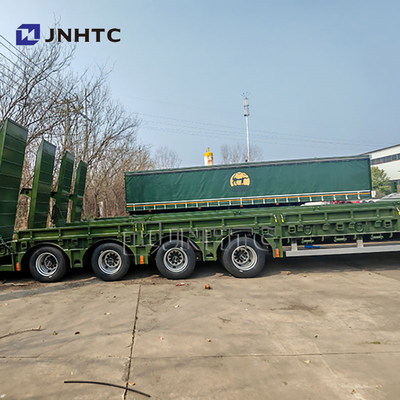 4 assi Heavy Duty Hydraulic Gooseneck Lowboy Lowbed Semi Trailer Truck Truck Trailers
