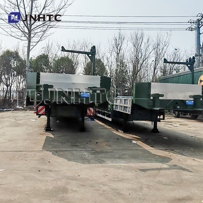 4 assi Heavy Duty Hydraulic Gooseneck Lowboy Lowbed Semi Trailer Truck Truck Trailers