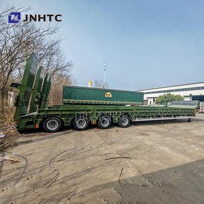 4 assi Heavy Duty Hydraulic Gooseneck Lowboy Lowbed Semi Trailer Truck Truck Trailers